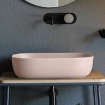 Νιπτήρας GLAM 56x39 SCARABEO Antique Pink (Rosa)