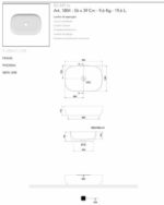 Νιπτήρας GLAM 56x39 SCARABEO Musk (Verde) - Image 2