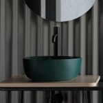 Νιπτήρας GLAM Φ39 SCARABEO Musk (Verde)