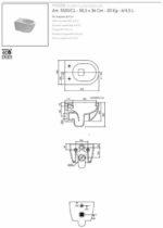 Κομπλέ Κρεμαστή Λεκάνη + Κάλυμμα Αποσπώμενο SLIM S/C MOON/50,5 Clean-Flush SCARABEO Sand - Image 2