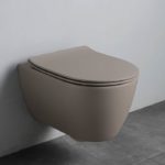 Κομπλέ Κρεμαστή Λεκάνη + Κάλυμμα Αποσπώμενο SLIM S/C MOON/50,5 Clean-Flush SCARABEO Sand