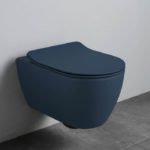 Κομπλέ Κρεμαστή Λεκάνη + Κάλυμμα Αποσπώμενο SLIM S/C MOON/50,5 Clean-Flush SCARABEO Ocean (Blu)