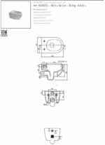 Κομπλέ Κρεμαστή Λεκάνη + Κάλυμμα Αποσπώμενο SLIM S/C MOON/50,5 Clean-Flush SCARABEO Musk (Verde) - Image 2