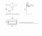 Νιπτήρας CITY 80x45 1 οπή GSI Λευκό - Image 4