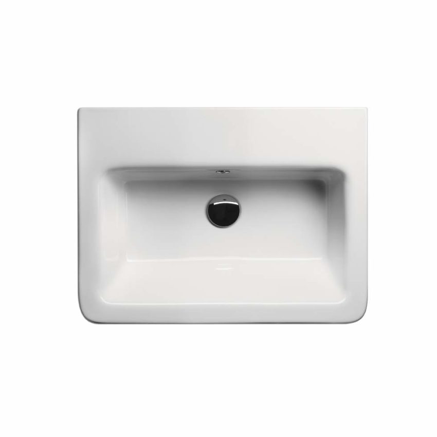 Νιπτήρας MODO 80x50 1 οπή GSI Λευκό - Image 2