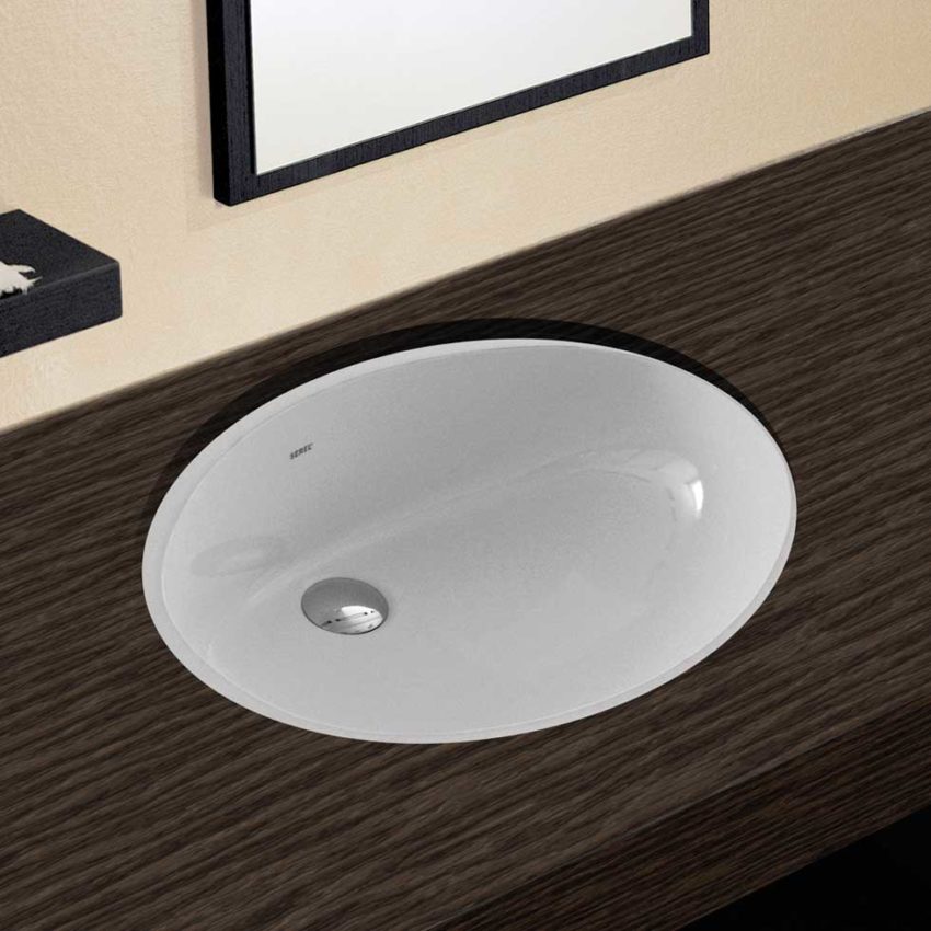 Νιπτήρας Υποένθετος 47x35,5 SEREL Λευκό - Image 1