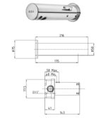 Μπαταρία Νιπτήρος Ηλεκτρονική SEREL ECA Χρωμέ - Image 3