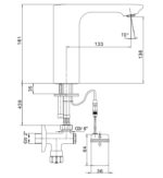 Κάνουλα Νιπτήρα Ηλεκτρονική Μπαταρίας SEREL ECA Χρωμέ - Image 2