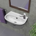 Νιπτήρας 40x25 1 Οπή SEREL Λευκό - Image 2