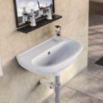 Νιπτήρας 40x25 1 Οπή SEREL Λευκό