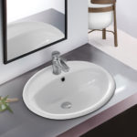 Νιπτήρας 58x49 1 Οπή SEREL Λευκό