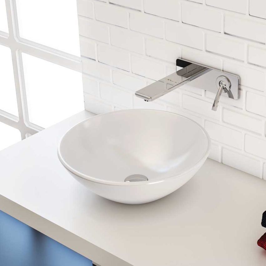 Νιπτήρας Φ45 SEREL Λευκό - Image 3