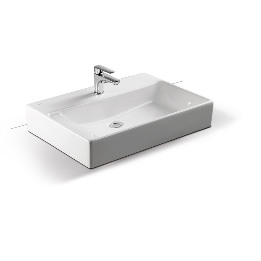 Νιπτήρας TETRA 70x50 1 Οπή SEREL Λευκό - Image 2