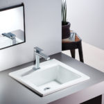 Νιπτήρας 42x42 1 Οπή SEREL Λευκό