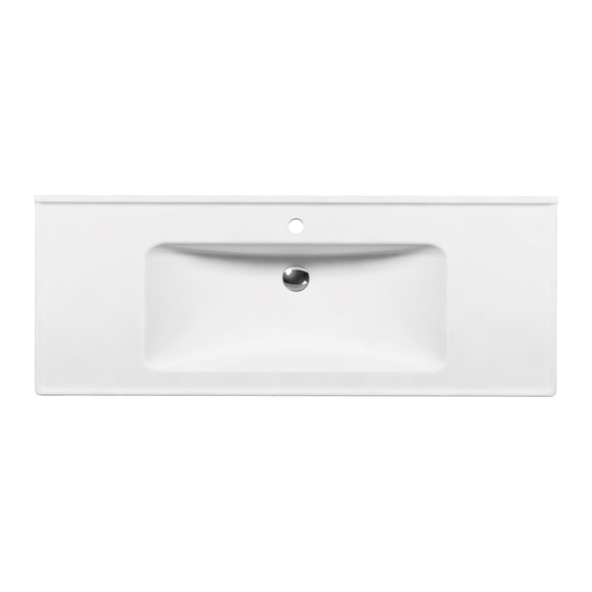 Νιπτήρας Slim 120x46 1 Οπή SEREL Λευκό - Image 2