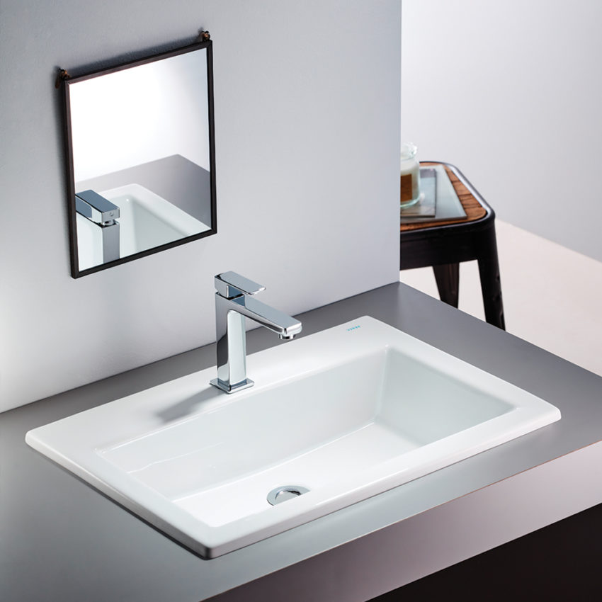 509-3042-300 Νιπτήρας 60x42 1 Οπή SEREL Λευκό - Image 1