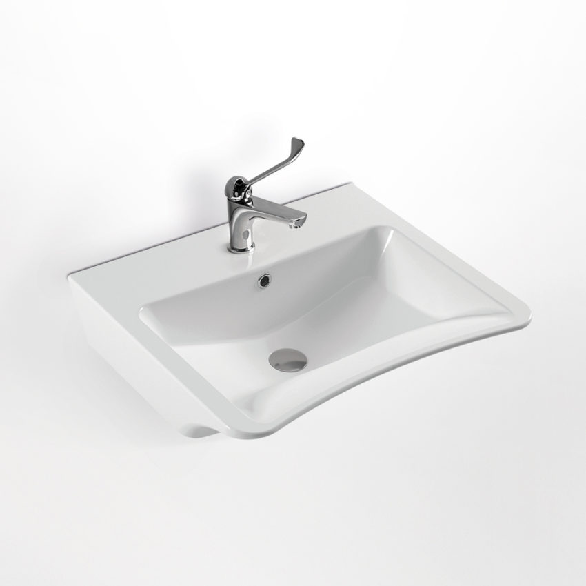 509-3044-300 Νιπτήρας AMEA 67,5 x 55,5 SEREL Λευκό - Image 1