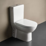 Κομπλέ Λεκάνη VELA BTW ΧΠ Π/Μ + Καζανάκι + Μηχανισμός + Κάλυμμα 6001 Λευκό