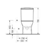 Κομπλέ Λεκάνη VELA ΧΠ Π/Μ + Καζανάκι + Μηχανισμός + Κάλυμμα 6001 Λευκό - Image 4