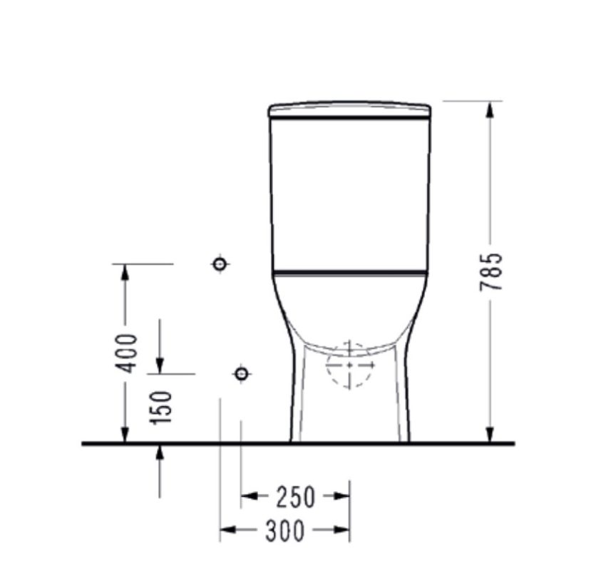 Κομπλέ Λεκάνη VELA ΧΠ Π/Μ + Καζανάκι + Μηχανισμός + Κάλυμμα 6001 Λευκό - Image 4