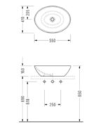 Νιπτήρας 55x41 SEREL Λευκό - Image 4