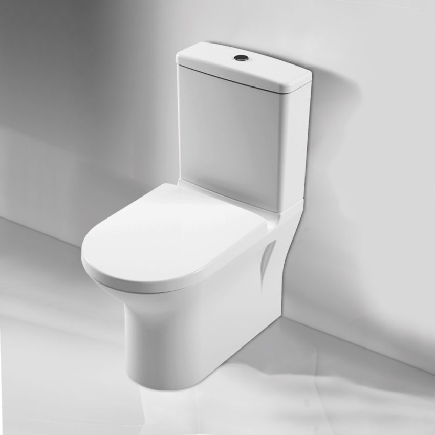 509-NT0200-300-1 Κομπλέ Λεκάνη NT02 BTW ΧΠ Π/Μ + Καζανάκι + Μηχανισμός + Κάλυμμα 6001 Λευκό - Image 2