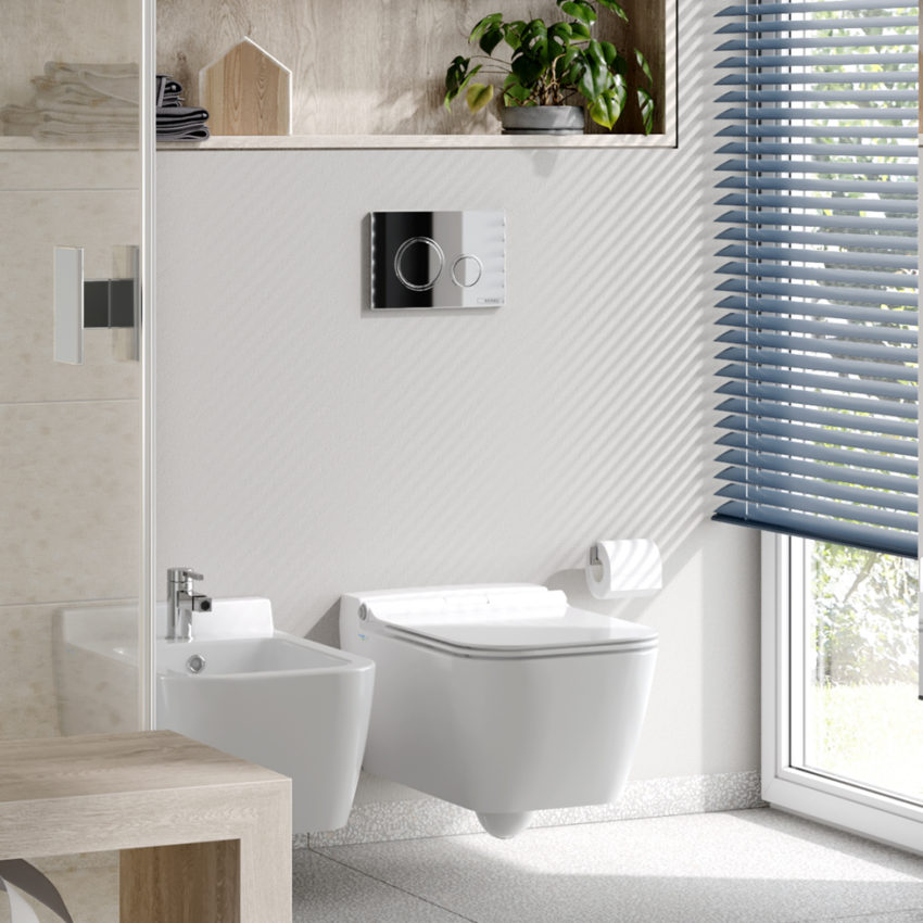 Κομπλέ Κρεμαστή Λεκάνη RITA/52 + Κάλυμμα Αποσπώμενο ZT00 SEREL Λευκό - Image 3