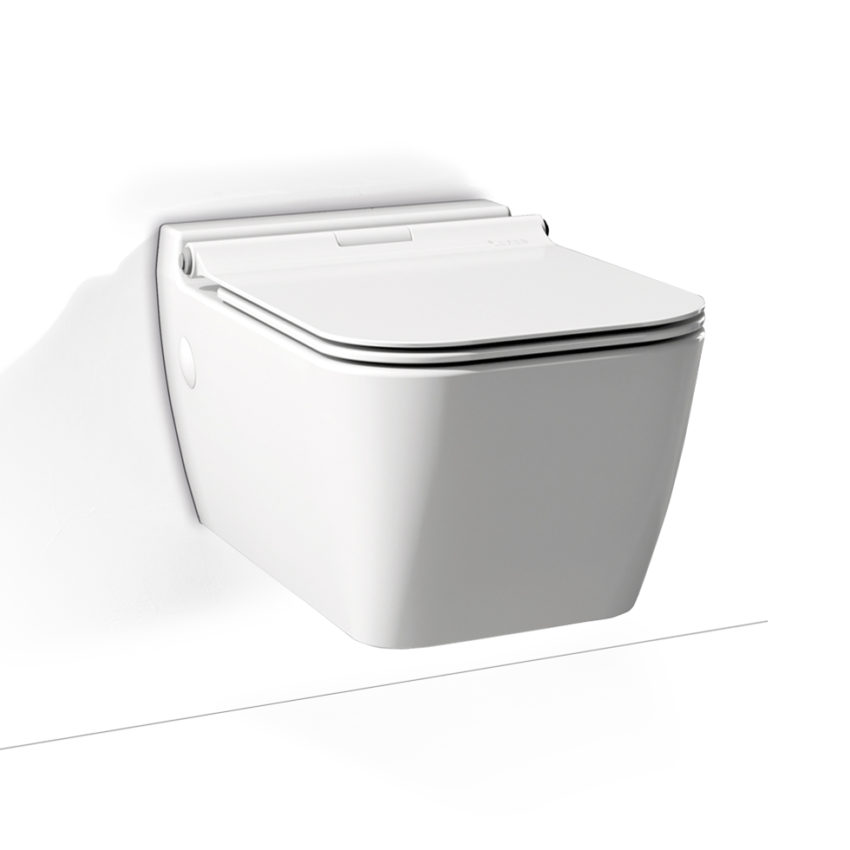 509-RT1000-300 Κομπλέ Κρεμαστή Λεκάνη RITA/52 + Κάλυμμα Αποσπώμενο ZT00 SEREL Λευκό - Image 1