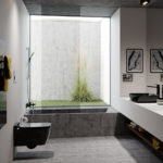 Κομπλέ Κρεμαστή Λεκάνη RITA/52 + Κάλυμμα Αποσπώμενο ZT00 SEREL Μαύρο - Image 3