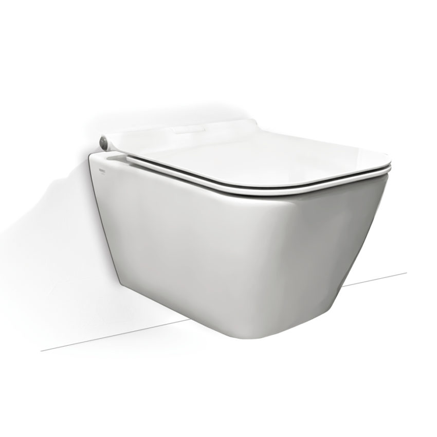 Κομπλέ Κρεμαστή Λεκάνη RT26 RIMLESS + Κάλυμμα ZT00 SEREL Λευκό - Image 1