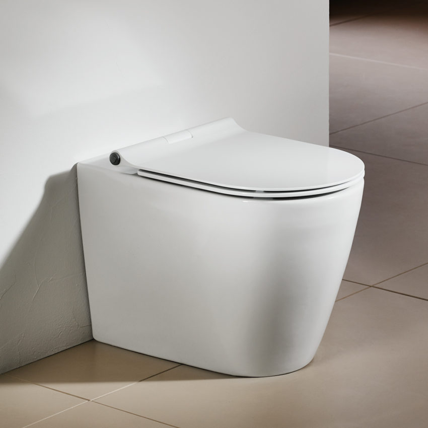 509-SM1100-300 Κομπλέ Λεκάνη SMART ΥΠ Π/Μ + Κάλυμμα 6001 SEREL Λευκό - Image 1