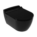 Κομπλέ Κρεμαστή Λεκάνη SP10 + Κάλυμμα 6001 SEREL Μαύρο