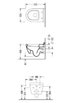 Κομπλέ Κρεμαστή Λεκάνη SP10 + Κάλυμμα 6001 SEREL Μαύρο - Image 3