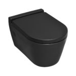 Κομπλέ Κρεμαστή Λεκάνη SP10 + Κάλυμμα 6001C Soft-Close SEREL Μαύρο Ματ
