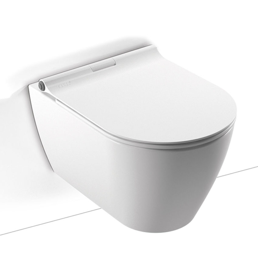 509-SP2600-300 Κομπλέ Κρεμαστή Λεκάνη SP26 Rimless + Κάλυμμα 6001 SEREL Λευκό - Image 1