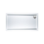 Ντουζιέρα Παραλληλόγραμμη Ακρυλική 140x70 EXTRA-FLAT Φ90 SIRENE Λευκό