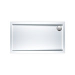 Ντουζιέρα Παραλληλόγραμμη Ακρυλική 140x80 EXTRA-FLAT Φ90 SIRENE Λευκό