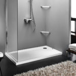 Ντουζιέρα Παραλληλόγραμμη Ακρυλική 160x80 EXTRA-FLAT Φ90 SIRENE Λευκό - Image 2