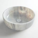 Νιπτήρας Μαρμάρινος Φ39 H.14 FOSSIL CARRARA BIANCO