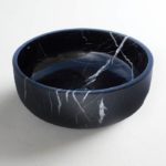 Νιπτήρας Μαρμάρινος Φ39 H.14 FOSSIL MARQUINIA NERO