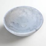 Νιπτήρας Μαρμάρινος Φ45 H.14 FOSSIL CARRARA Bianco