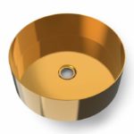 Νιπτήρας Επιτραπέζιος Φ33 VOSS Inox PVD Brushed Χρυσό