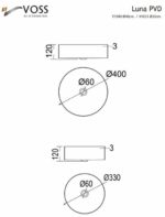 Νιπτήρας Επιτραπέζιος Φ33 VOSS Inox PVD Μαύρο Brushed - Image 3