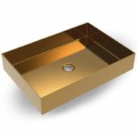 Νιπτήρας Επιτραπέζιος 55x38 VOSS Inox PVD Brushed Χρυσό