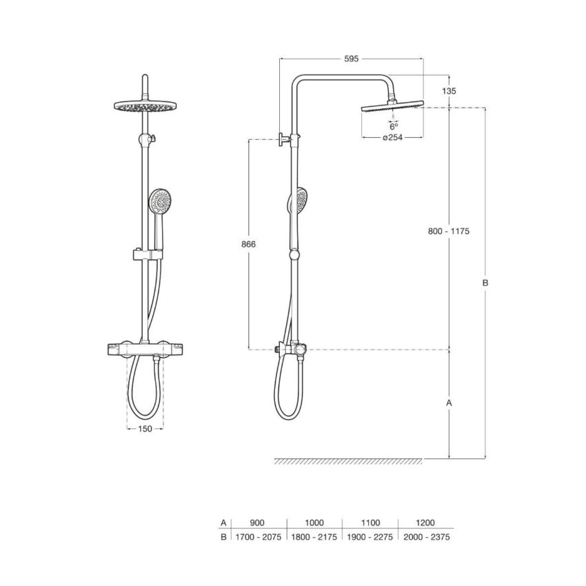 Roca Victoria Στήλη Ντουζ A5A2C18C00 - Image 2