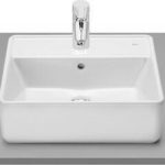 Roca The Gap Square Επικαθήμενος Νιπτήρας Πορσελάνης 42x39cm Λευκός A3270MM000