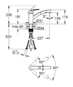 Grohe Eurosmart Μπαταρία Κουζίνας 30305001 - Image 4