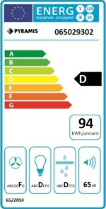 Pyramis Essential Απλός με 2 Μοτέρ Ελεύθερος Απορροφητήρας 60cm Λευκός - Image 3