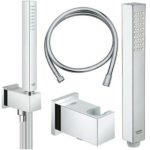Grohe Euphoria Cube Set 26405000 Τηλέφωνο Με Παροχή - Σπιράλ - Στήριγμα