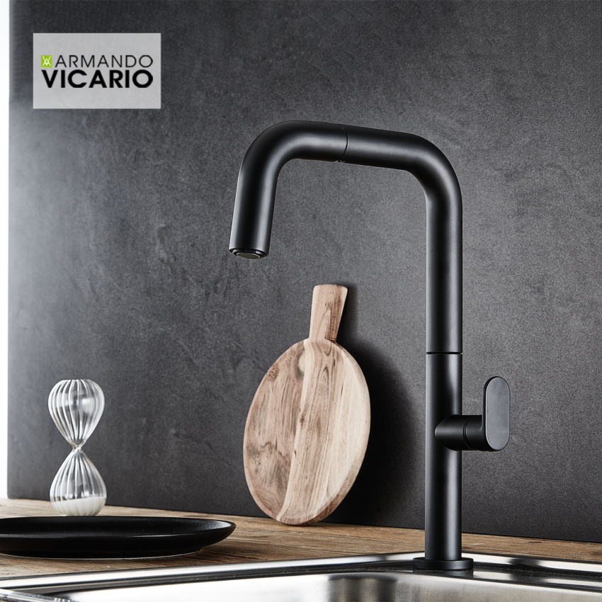 armando-vicario-eva-400746-400-black-mat-4 Armando Vicario Eva 400746-400 Black Mat Μπαταρία Κουζίνας - Image 2